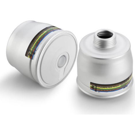 Filtro combinado con rosca universal CLASE 2, A2B2E2K2 Hg-NO-CO-P3-R para máscaras clase 2 para gases orgánicos SAFETOP