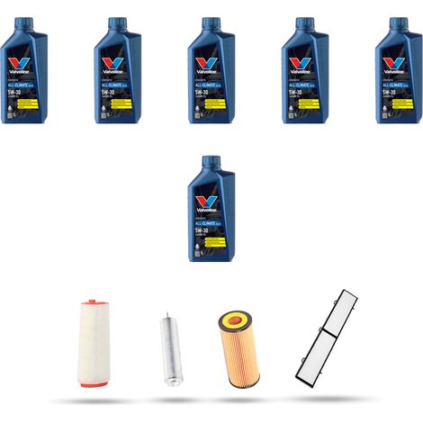 Kit tagliando 4 FILTRI e 6L OLIO compatibile con Bmw Serie 1 (E81,E82,E87,E88) 120d 120kw dal 2004 ql 2012 (1/5)