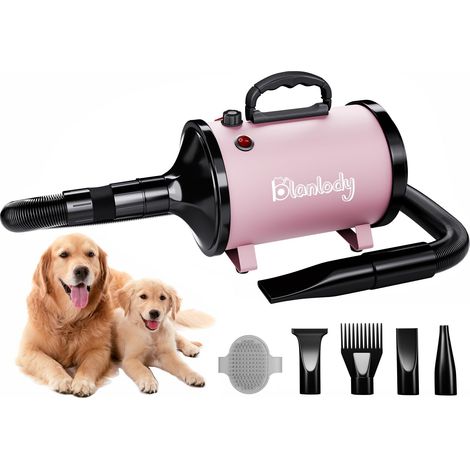 Pulseur Chien Blower Silencieux 4,5 CV 3200 W Moteur réglable Souffleur Soins avec 4 Buses différentes Tuyau élastique et Brosse d'entretien (1/5)