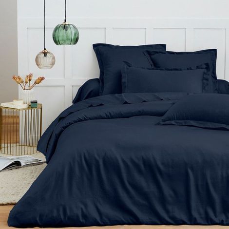 Housse de couette 240 x 220 cm "Prémium" pour lit 2 places - Prémium Bleu Nuit (1/3)