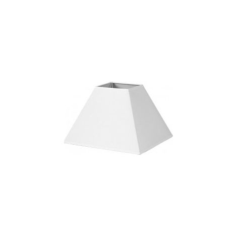 Lampenschirm Piramide Mezzo E27 Weiß 20dx10dx15h Popeline