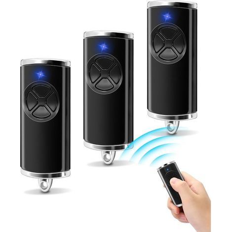868MHz Telecommande Portail, Handsender pour HSE2-868-BS, HSE-4-868-BS, HS1-868-BS, HS4-868-BS, HSS4-868-BS, HSP4-868-BS, Télécommande de Portail pour Hormann Handsender, 4 Canaux (3pcs) (1/5)