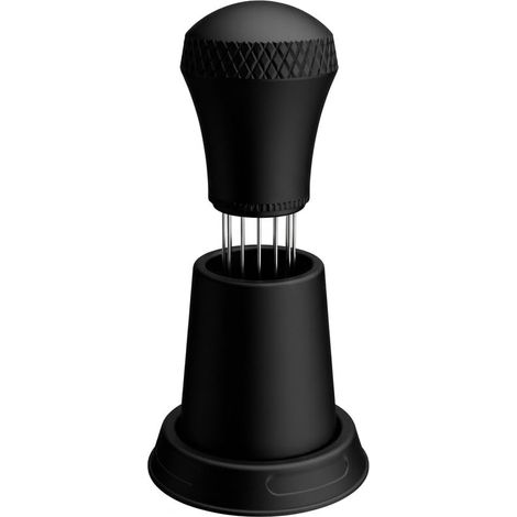 Outil de Distribution Espresso avec Aiguilles en Acier Inoxydable Agitateur Café Précis pour Baristas Distributeur de Poudre de Café Noir Accessoires Machine à Cafe Grain Kit Barista (1/5)