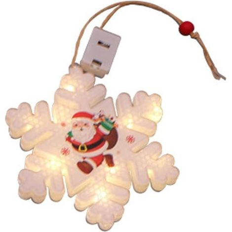 Guirlandes lumineuses de Noël à suspendre, décorations LED pour sapin de Noël, décorations de fêtes de fin d'année (1/5)