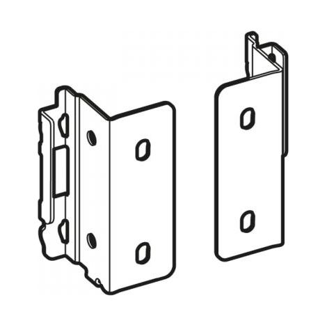 Raccord pour paroi arrière AvanTech YOU - Conditionnement Industrie - hauteur dos 139 mm - finition Anthracite - HETTICH