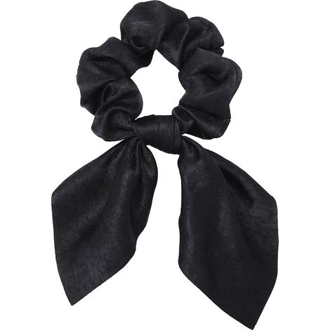 Elastici per capelli, stampa alla moda, vestibilità elastica e confortevole, neri (1/2)