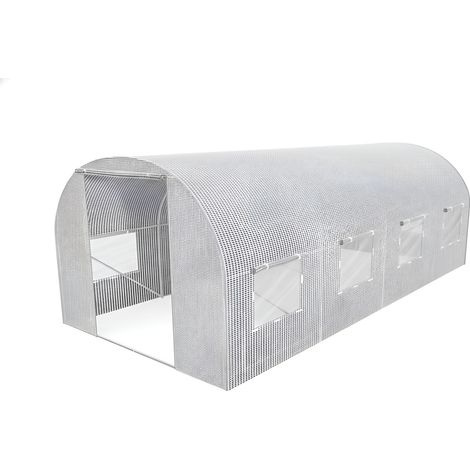 Serre tunnel de jardin Awtools blanche 3 x 4,5 x 2 m (1/3)