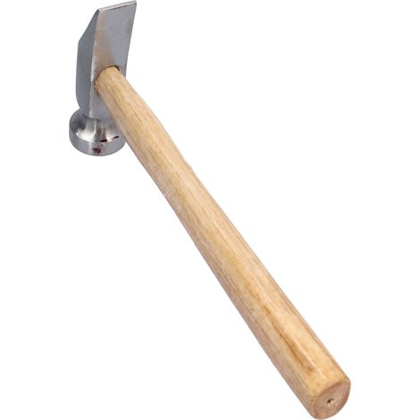 Marteau artisanat cuir tête acier 45 manche bois pin 30mm 25cm pour réparation et confection chaussures (1/5)