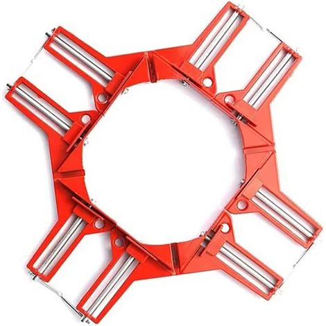 4 pièces équerre de serrage à angle droit 90° renforcée, fixation rapide pour aquarium en verre, cadre photo, menuiserie, bricolage (1/5)