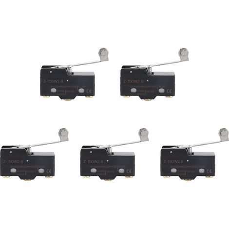 5X Micro-interrupteur de base à levier à galet et charnière longue pour montage sur panneau AC/DC Z-15Gw2-B (1/5)