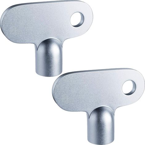 2-teiliger Kühlerschlüssel, solider Kühler-Entlüftungsschlüssel, quadratische Öffnung, Kühlerschlüssel, Hardware-Uhr, leicht zu greifen, für Klappenschraubengröße 5 mm (1/3)