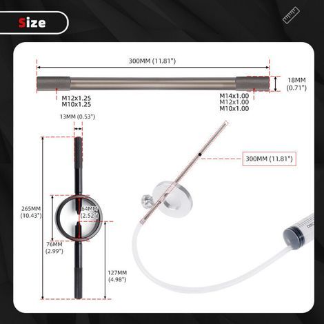 Kit d'outils pour compresseur de ressort de fourche de moto, outil pour compresseur de ressort de soupape de vélo 60 ml, une pièce par défaut. (1/4)