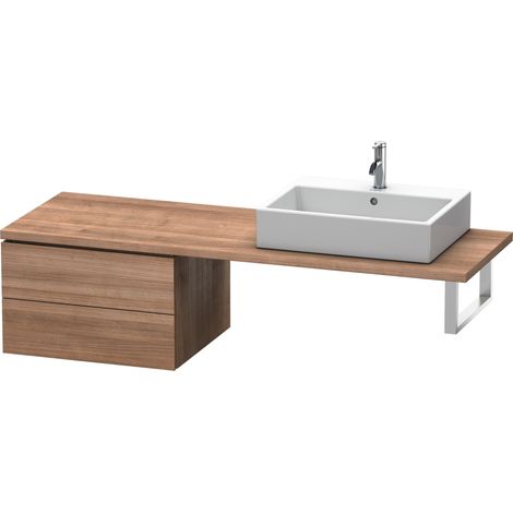 Duravit L-Cube Base para consola, anchura 620mm, profundidad 547mm, 2 cajones, color: Cerezo del Tesino - LC583807373 (1/4)