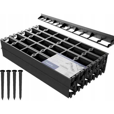 Rasenrand 20 m + 160 Pflöcke 50mm Polnisches Produkt (1/5)
