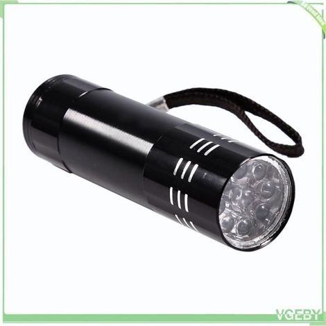 (Noir)Lampes de poche ultraviolets, lampe de poche ultra violette pour l\'urine de chien pour animaux de compagnie, détection des taches, (1/4)
