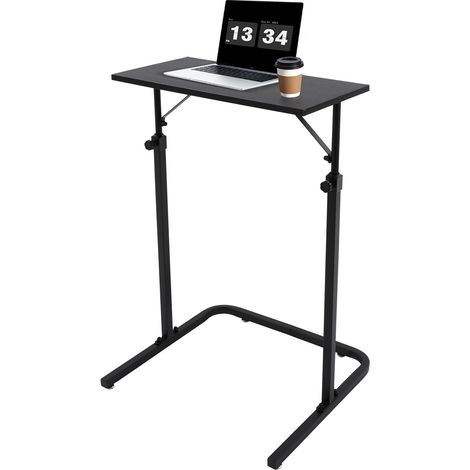 Banc d'entraînement, banc d'entraînement réglable en hauteur, home trainer, bureau d'exercice en forme de U avec fonctionnalité informatique, 60 x 30 x 120 cm (1/5)