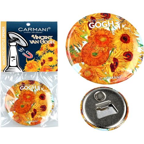 Abrebotellas magnético - V. van Gogh, Girasoles (carmani)
