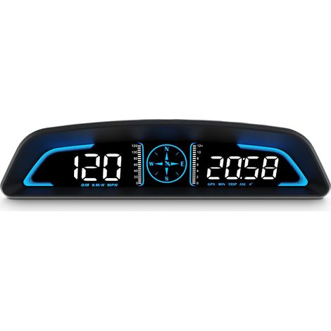 Tachimetro, ricezione del segnale satellitare, visualizzazione della velocità e altre funzioni, Car Head-up Display, per tutti i veicoli