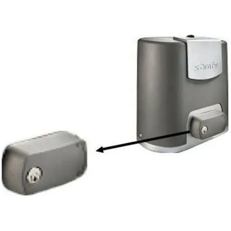 Somfy – 1782546 – Kit déverrouillage manuel avec 2 clés – Moteur 24V pour motorisation portail – Longueur de vantail maximale 3m