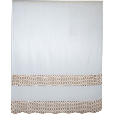 Rideau En Polyester Voile Pour Fenêtre Salon Chambre À Coucher Décoration Intérieure 1 Pièce (1/5)