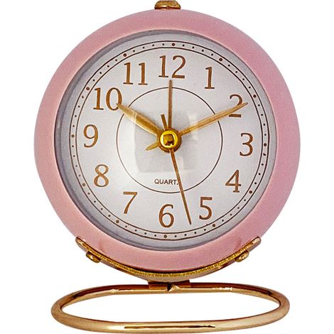 Petite horloge de table, réveil analogique classique à piles pour chambre d'enfant, salon, cuisine, décoration intérieure (1/5)