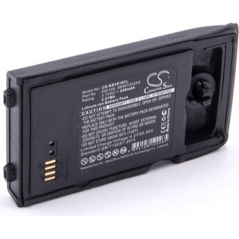 vhbw Akku kompatibel mit Alcatel 3BN67200AA, 500 DECT Handset, 3BN67206AA, 3BN67201AA schnurlos Festnetz Telefon (650 mAh, 3,7 V, Li-Ion) Schwarz