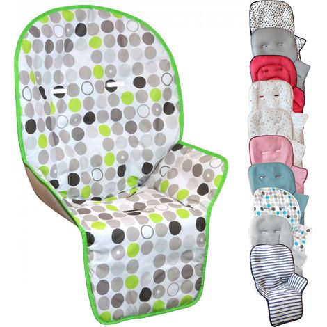 Housse d'assise pour chaise haute bébé – Rembourrage 100% polyester – Anti-transpirante – Lavable en machine – Compatible gamme Ptit – Monsieur Bébé
