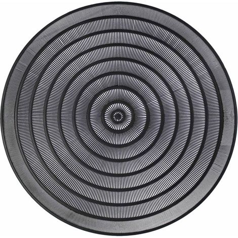 Set de Table Rond Ajouré "Oriental" 40cm Noir