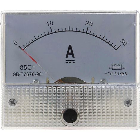 Ampèremètre analogique 85C1, 30 A CC - Bon état (1/4)