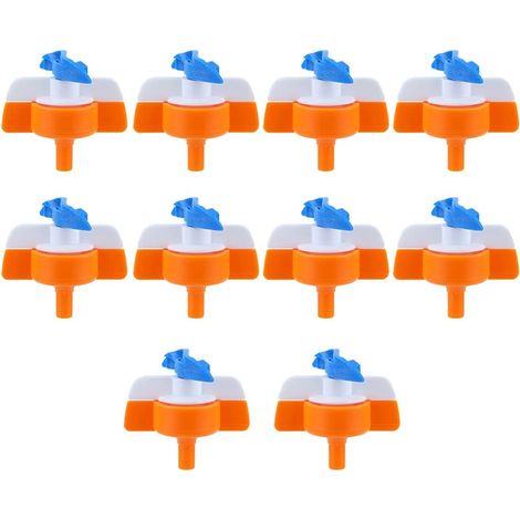 Pack de 10 Buses d'Irrigation Inversées, Tête de Pulvérisation Agricole Rotative à 360° à Brouillard Fin, pour Arrosage Uniforme des Jardins, Pelouses et Serres (1/4)