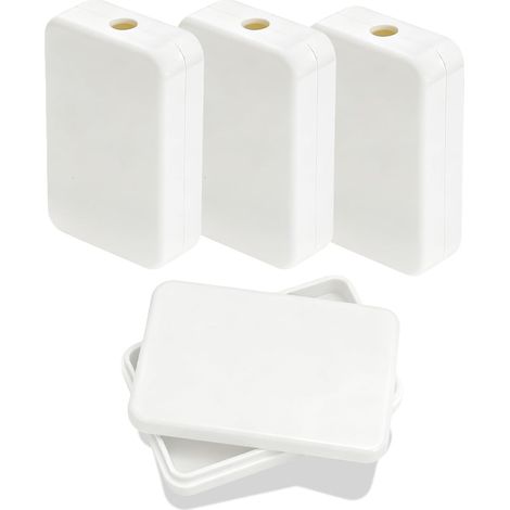 Boîtier de Jonction Électronique Petit en ABS Blanc (52x32x12mm), Boîtier de Dérivation Compact pour Microcontrôleur ESP32 et Capteurs, Cache-Câble Mural pour Domotique DIY, Ouverture Facile s (1/5)