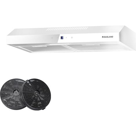 Gasland Chef – Hotte casquette 60 cm SR60WS – 214 m³/h – Silencieuse 3 vitesses – Filtre à charbon inclus – Éclairage LED