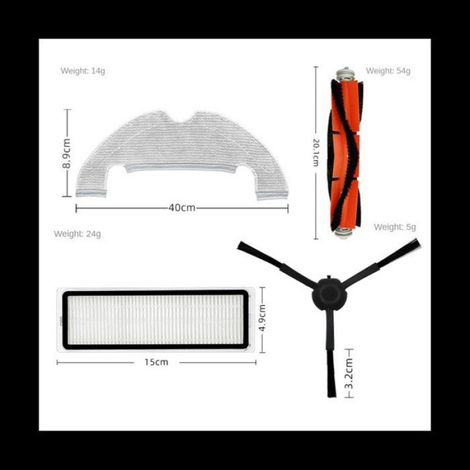 Sac À Poussière - Filtre Hepa - Brosse Principale Et Latérale - Pour Aspirateur Robot Bot L10 Plus Z10 Pro D10 Plus - Lot De 17 Pièces (1/5)