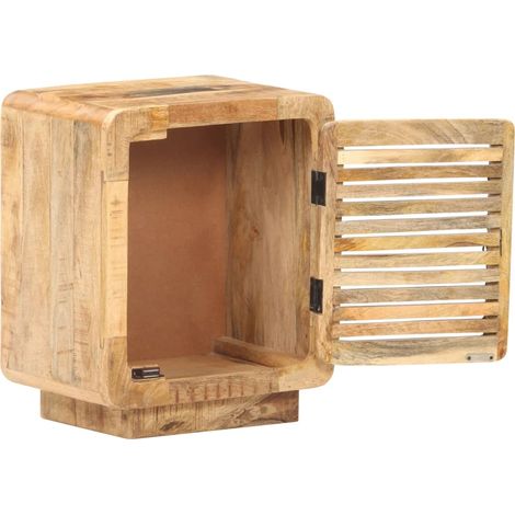 Maison Exclusive - Nachttisch 40x30x50 cm Raues Mangoholz