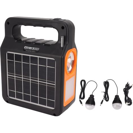 Tragbarer Solargenerator für Camping – Stromversorgung, Handy-Ladegerät und Außenbeleuchtung LM 3609M (1/5)