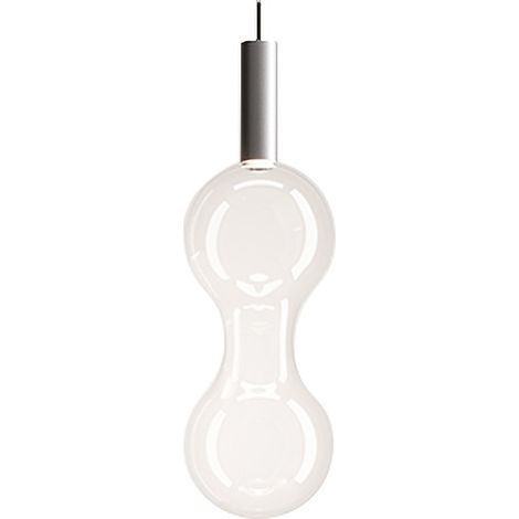Zafferano Lampada a sospensione Sfer'Otto in Alluminio e vetro borosilicato, LED 8W 2700K dimmerabile a taglio di fase, design moderno ed elegante