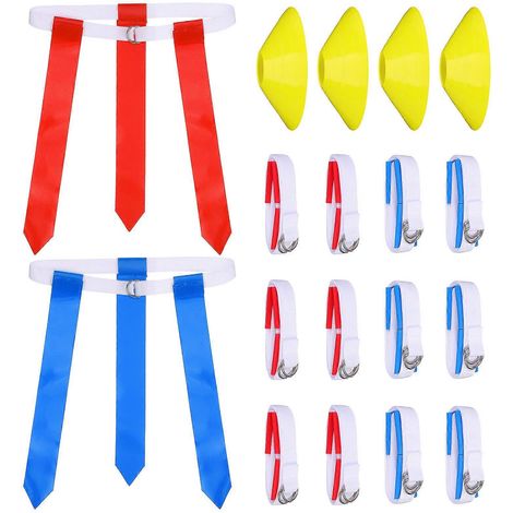 Ensemble de drapeaux et ceintures de football (64 pièces) - Durable et pratique (1/5)