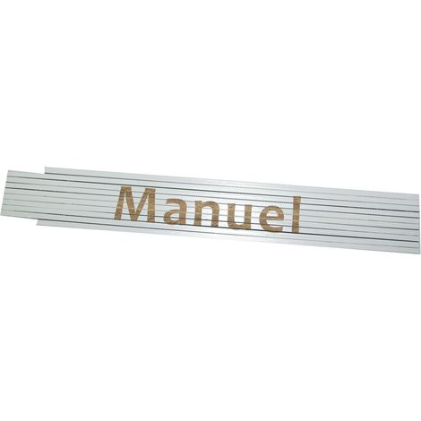 Zollstock Manuel 2 m weiß Zollstock