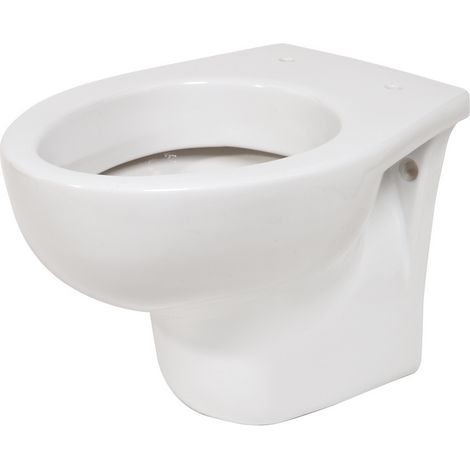 Inodoro suspendido serie EASY de cerámica, longitud 54 cm, con borde abierto - Idral