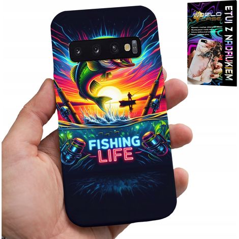 Custodia per Samsung Galaxy S10 - motivi di pesca, canna da pesca, retro (1/5)