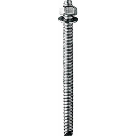 Index – Boite de 12 tiges filetées zinguées M8 x 110 – Fixations chimiques pour béton armé – Support compatible scellement chimique