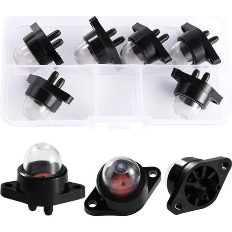 Set di primer da 6 pezzi, pompa di adescamento per carburatore, serbatoio dell'olio per carburatore, compatibile con le motoseghe a benzina Poulan 530071835 e 530047213.