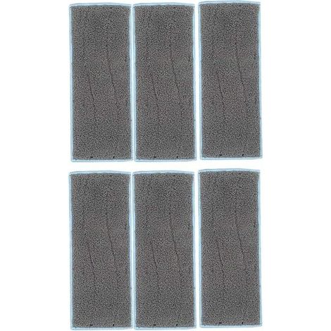 Lot de 6 vadrouilles serpillières lavables de Rechange pour aspirateur Robot Laveur iRobot Braava Jet M6