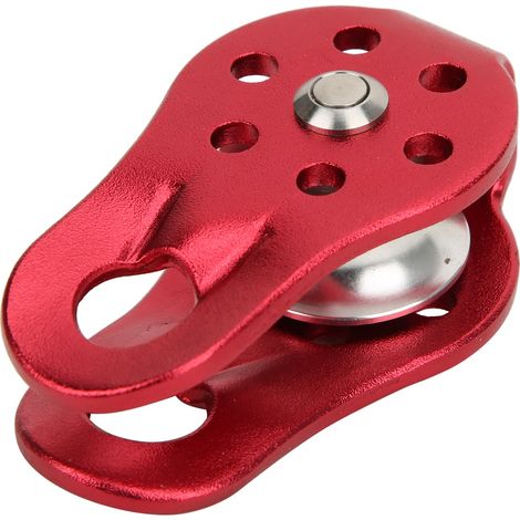 Poulie fixe à une gorge avec plateau oscillant, matériel métallique portable d'escalade extérieure (1/5)