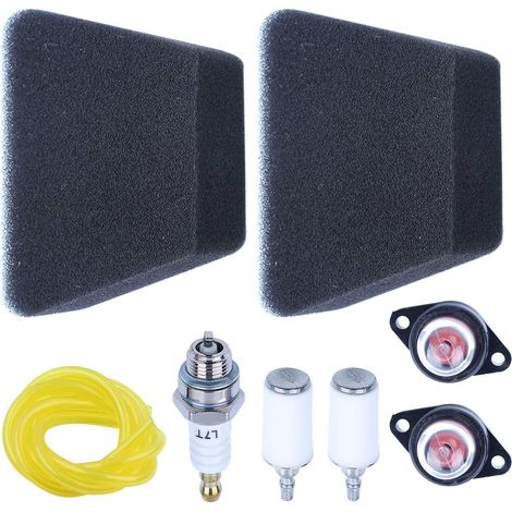Adefol pièces moteur moto, kit de ligne filtrante air-carburant pour pièces de remplacement avec durite d’essence, pompe d’amorçage, bougie (1/5)