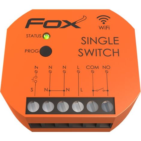 Einzelnes WLAN-Relais 230 V FOX SWITCH (1/5)