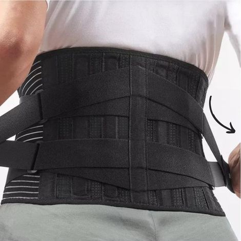 Ceinture de soutien lombaire ajustable pour soulager les douleurs au dos et aux lombaires. Taille : XL