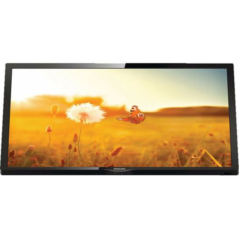 Philips – TV LED 61 cm (24') HD 1366 x 768 pixels – Luminosité 250 cd/m² – Classe E – Angle de vision 178° – Support VESA 75 x 75 mm - 24HFL3014P (1/3)