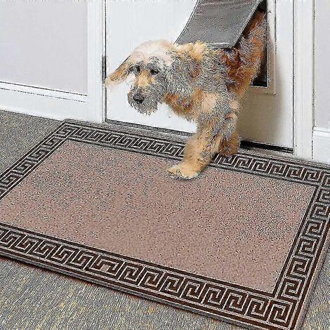 Tapis antidérapant d'intérieur, petit ou grand, 40x60 cm, marron. (1/5)