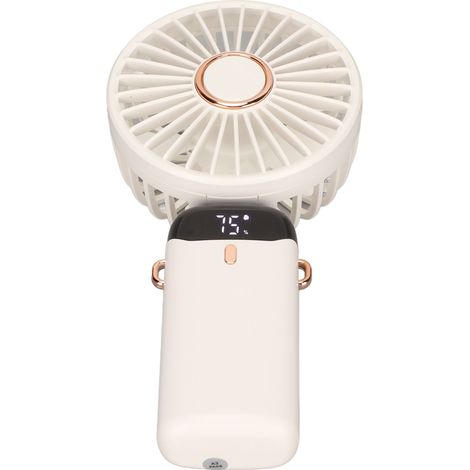 Multifunktionaler, tragbarer USB-Ventilator, um 90° faltbar, mit Kabel und Handyhalterung (1/5)